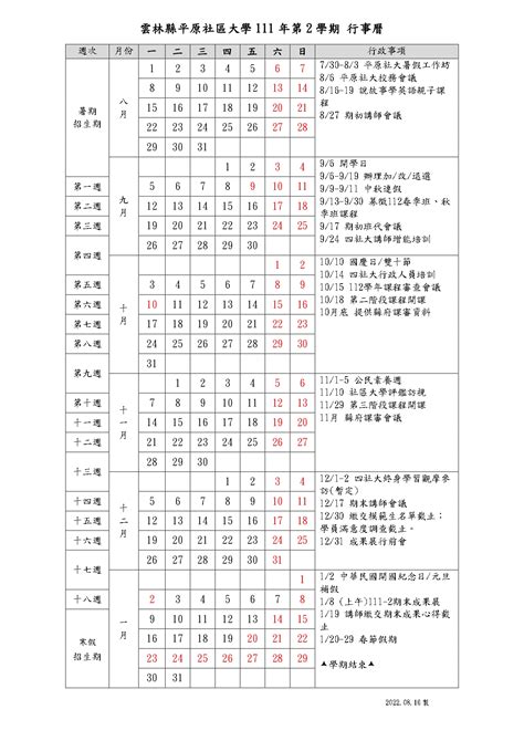 社區行事曆 儒名字
